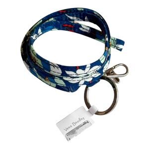 Vera Bradley LANYARD Floral Bursts Ring CLIP for Keys Zip ID Purse Tote Backpack